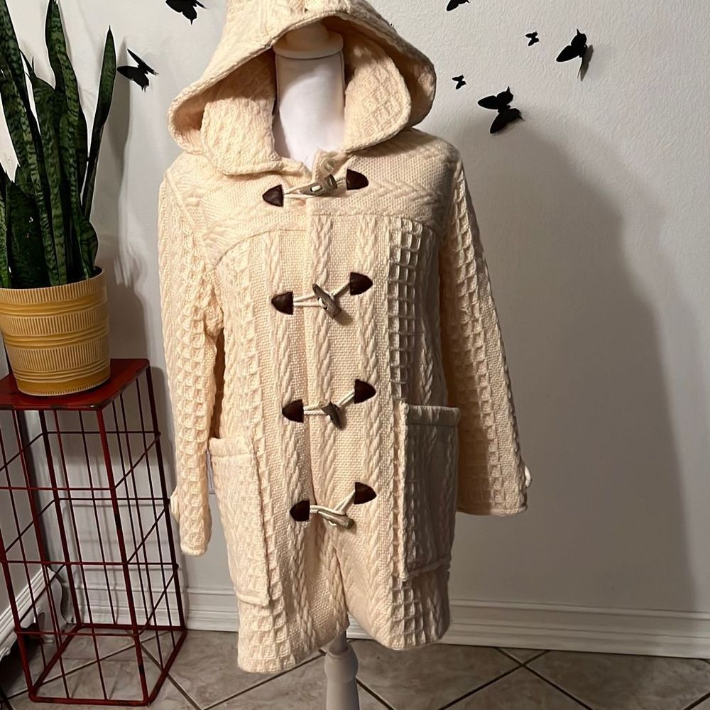 Cream Hooded Women's Cardigan